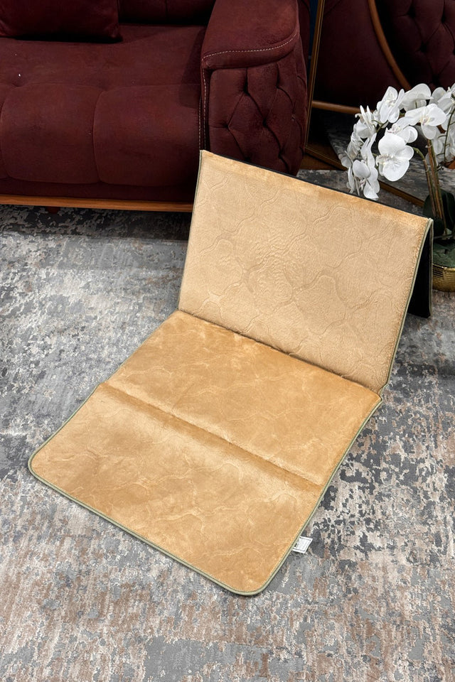 Foldable Mat Prayer Rug with Backrest - Janamaz